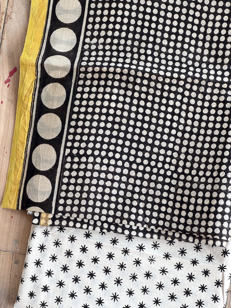 Handblocked chanderi suit 3