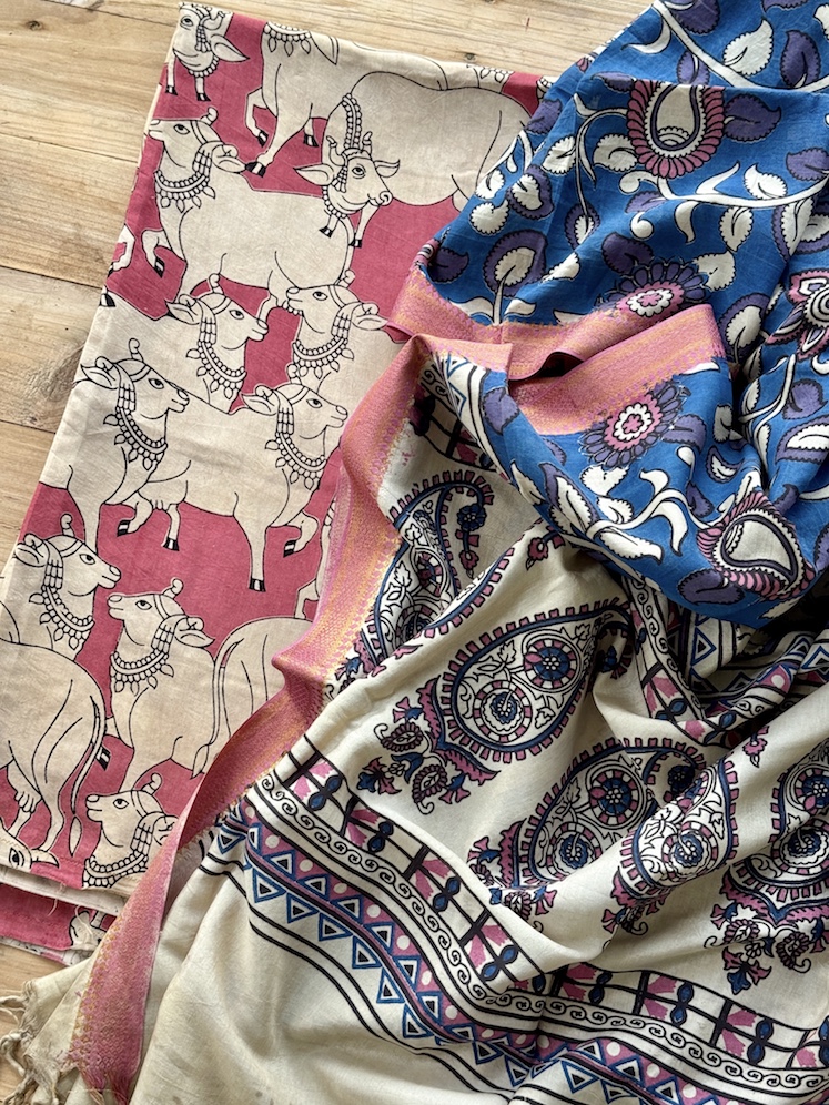 Kalamkari modal kurta dupatta set 2