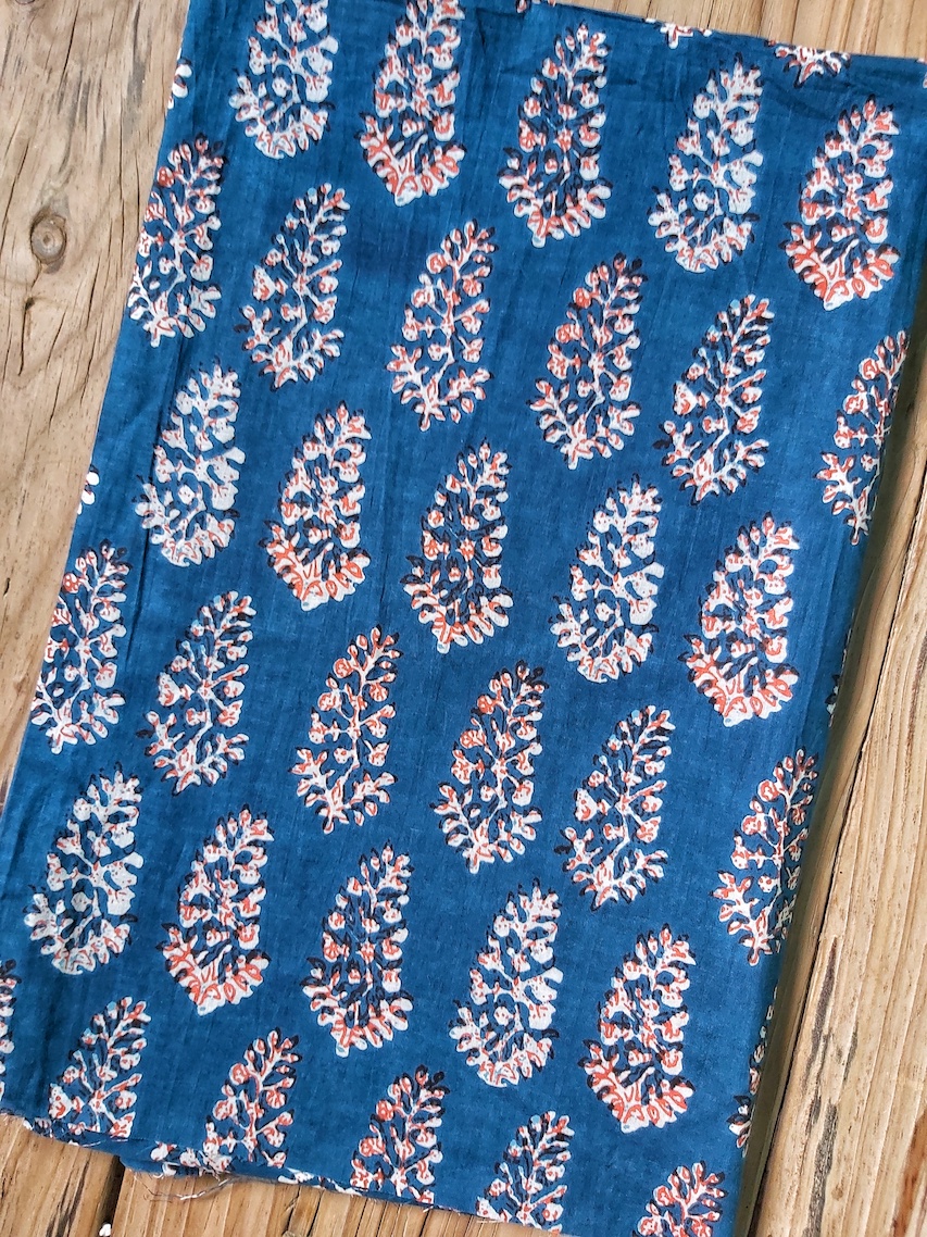 Blue blouse piece 1 meter