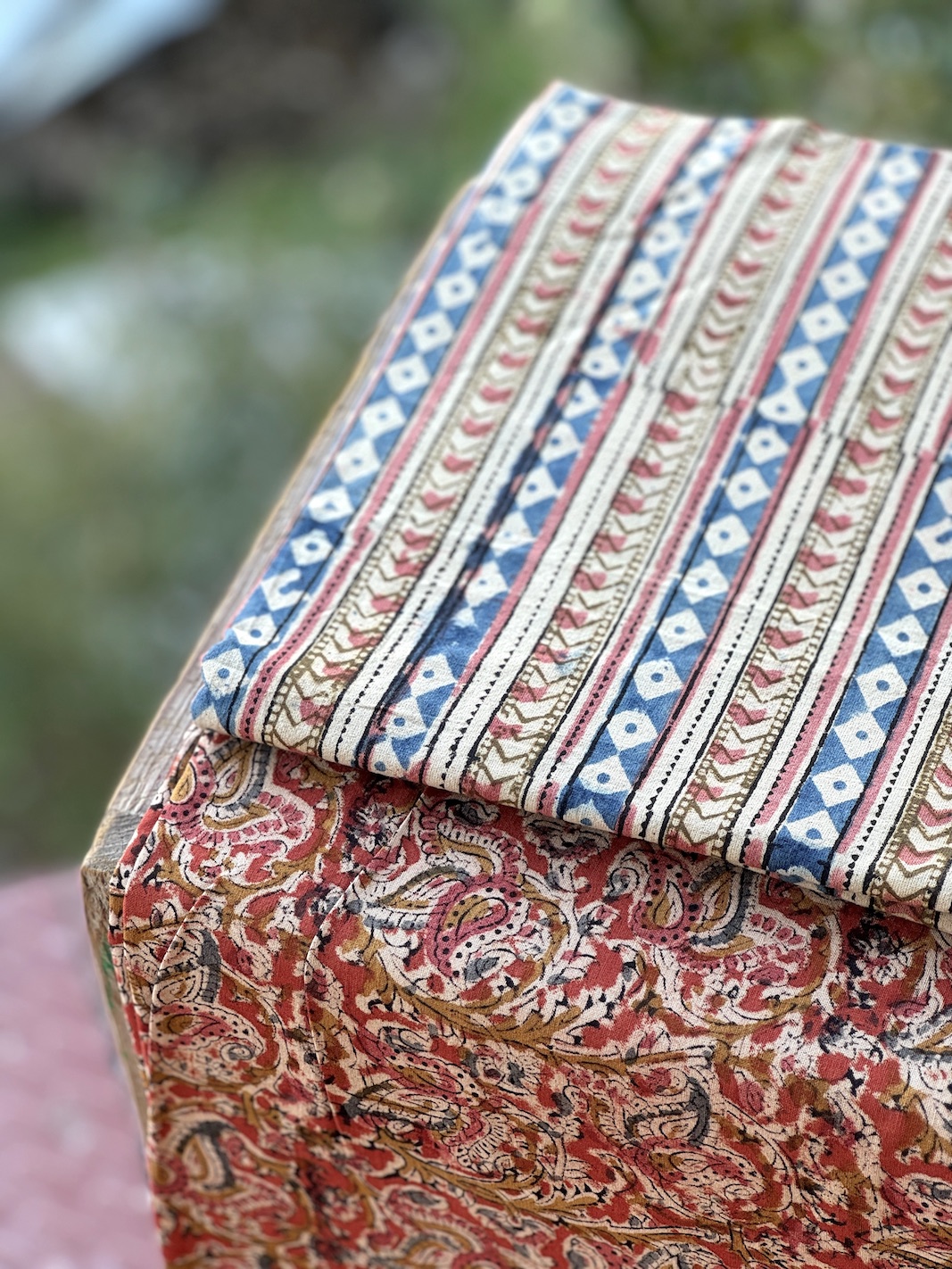 Kalamkari block printed kurta bottom set 1