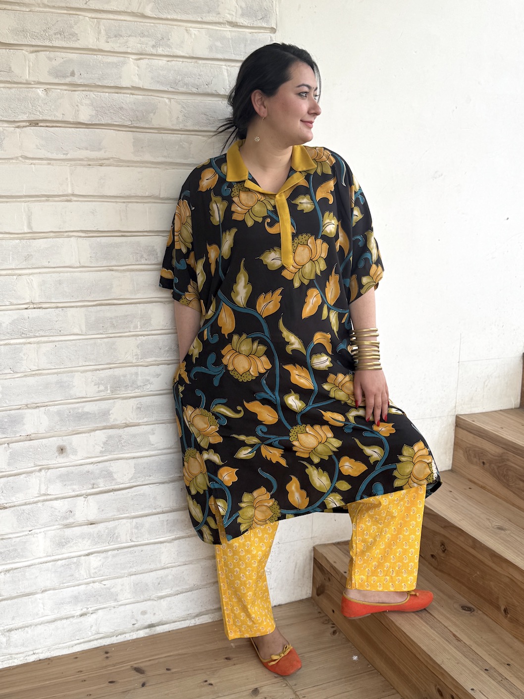 Kalamkari kaftan kurta 2