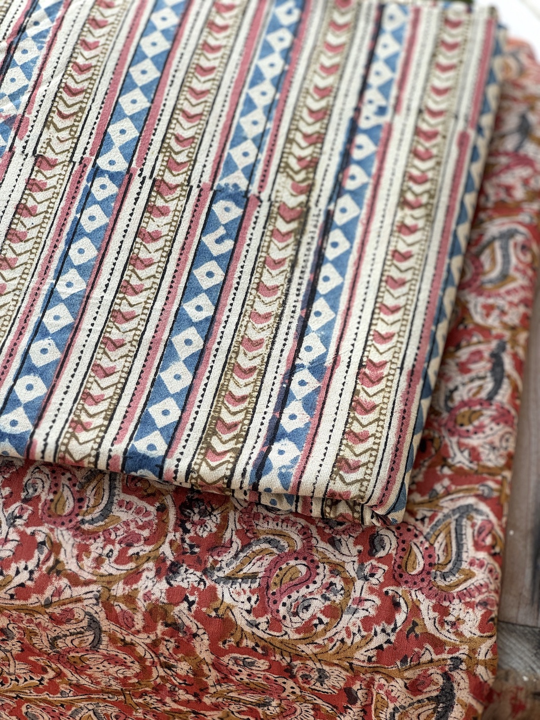 Kalamkari block printed kurta bottom set 1