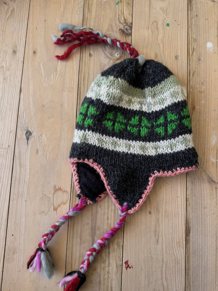 Image of Pure wool cap  with fleece lining 15