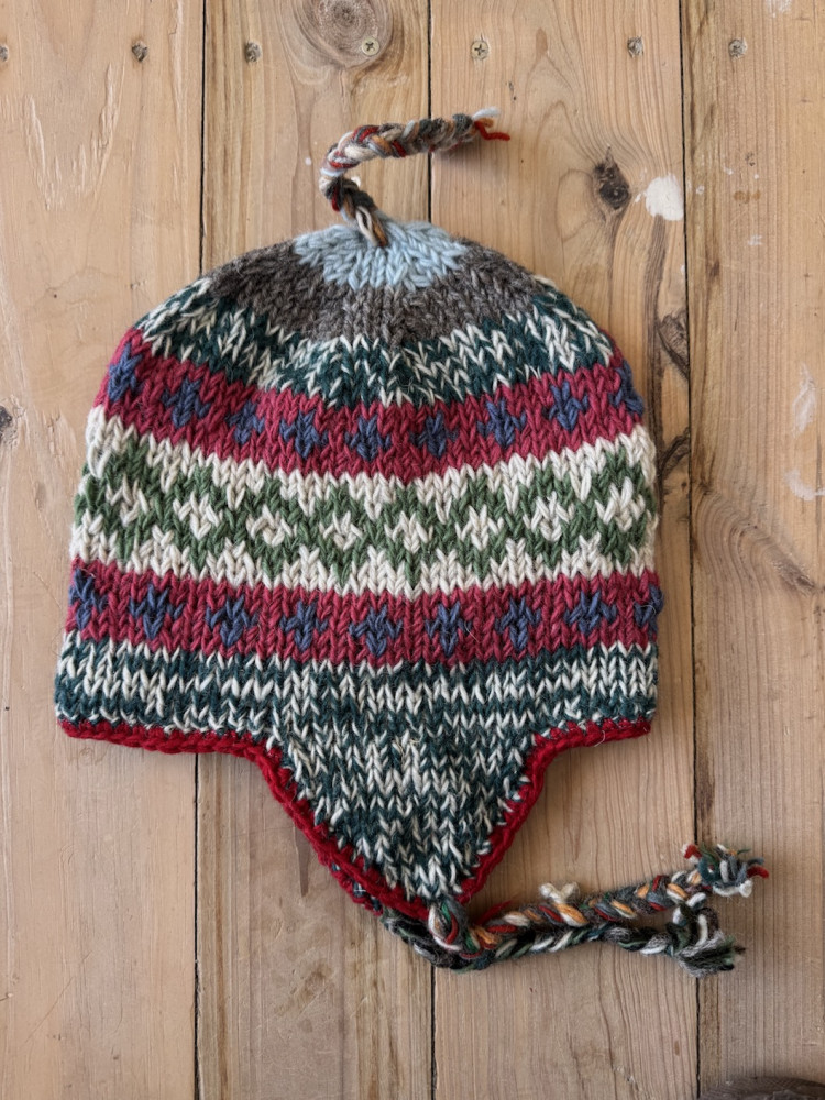 Image of Pure wool cap  with fleece lining 18