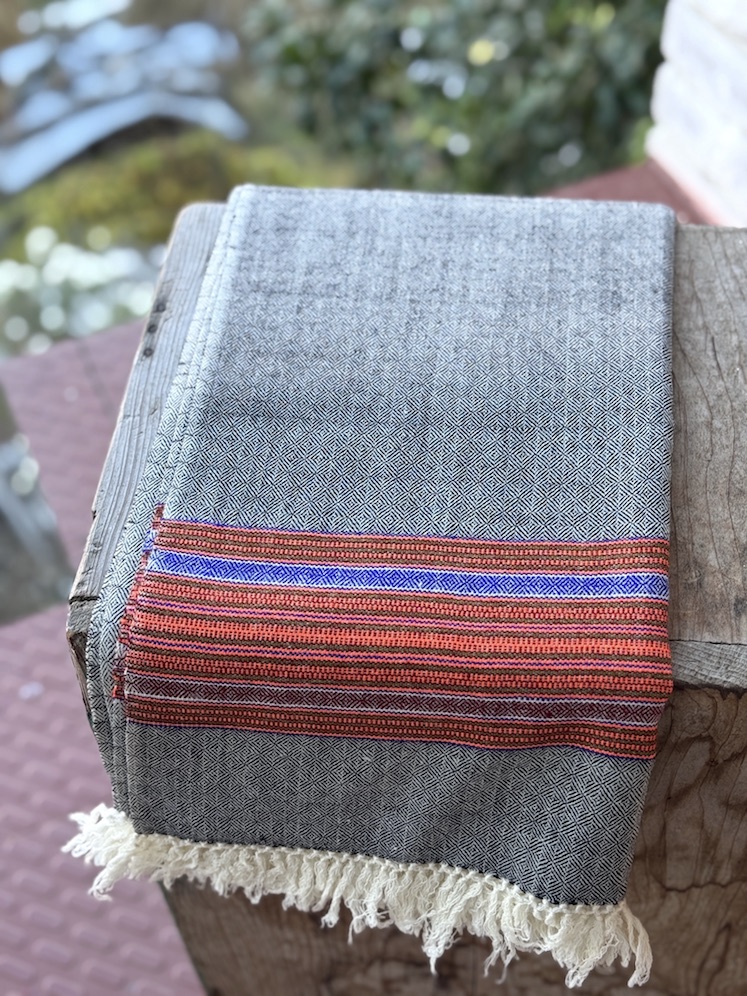 Pure wool dual tone shawl