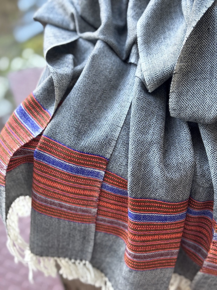 Image of Pure wool dual tone shawl