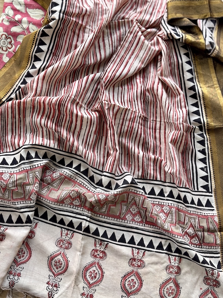 Kalamkari modal kurta dupatta set 1