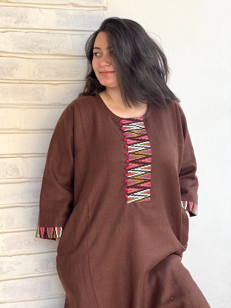 Brown Himachali pheran