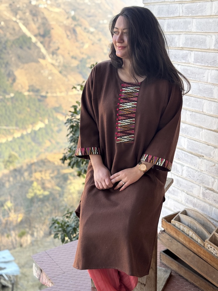 Brown Himachali pheran