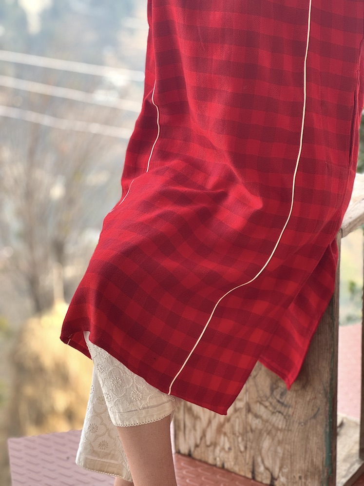 Check me RED Himachali pheran