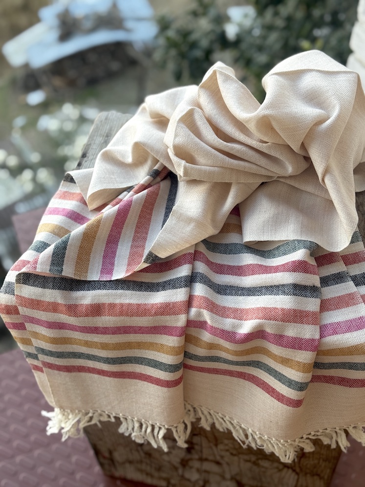 Fawn pure wool stole