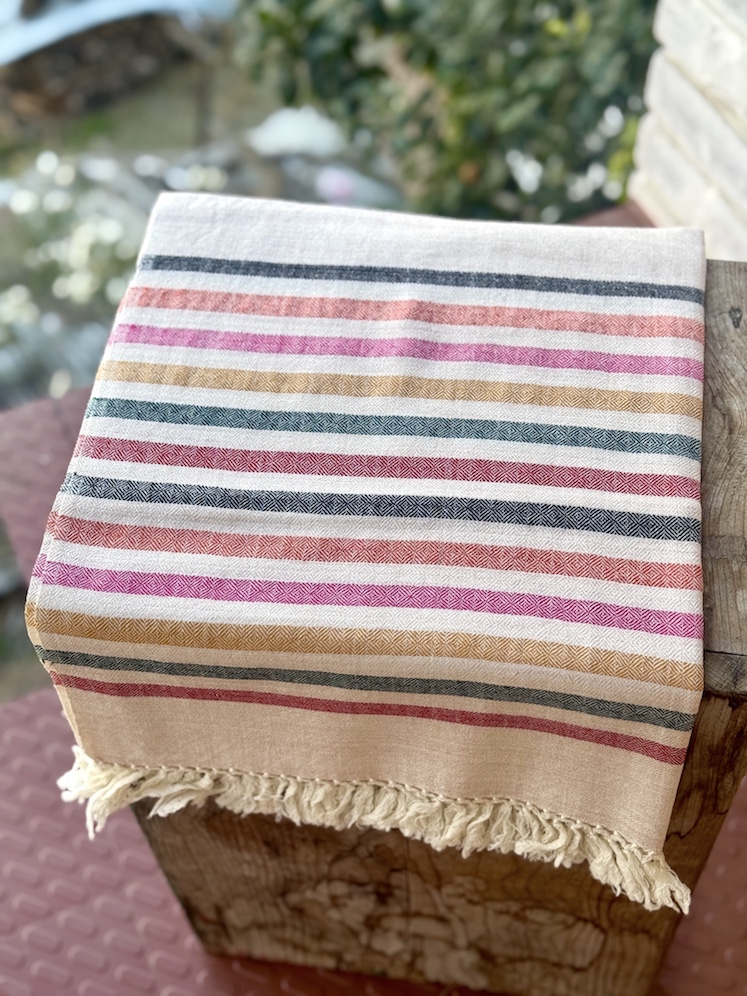 Fawn pure wool stole