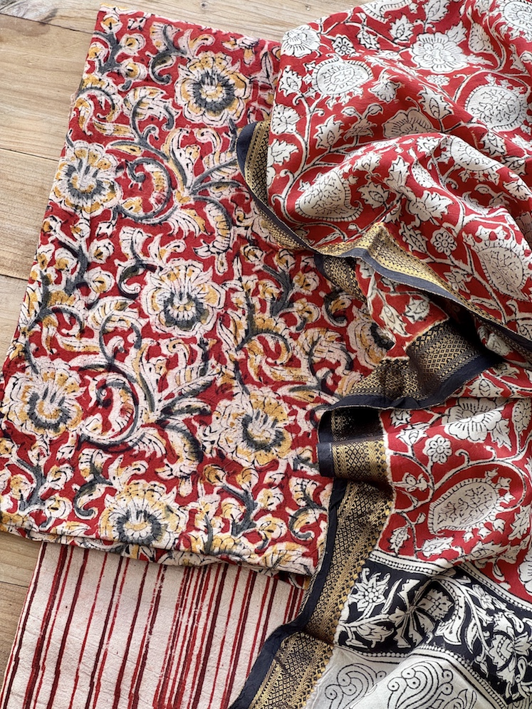 Kalamkari cotton suit 3