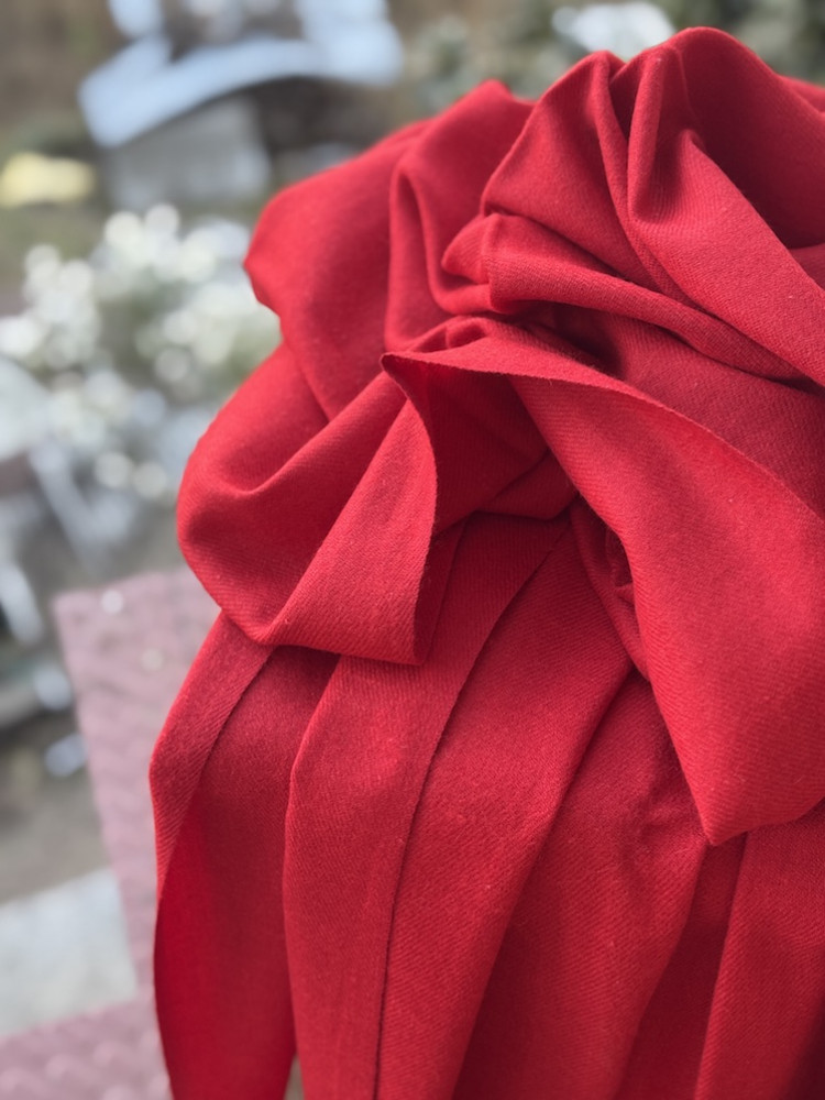 Image of Angora wool shawl 2