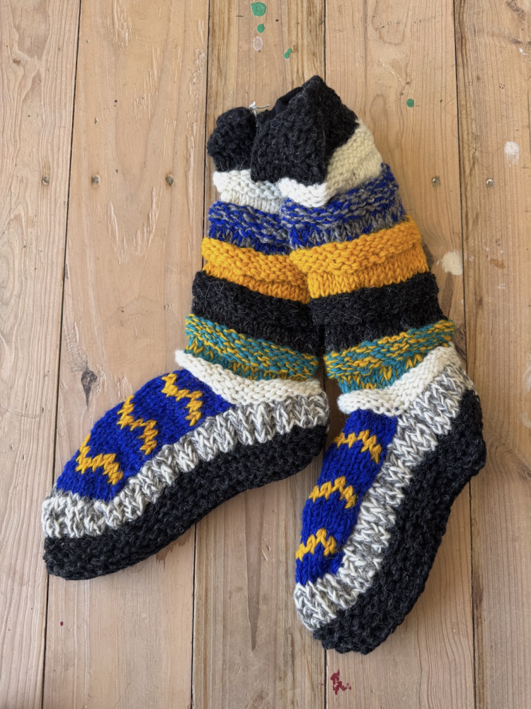 Image of Long Sheep wool socks with fleece lining 29