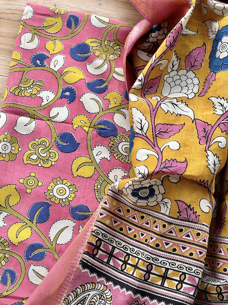 Kalamkari modal kurta bottom set 5