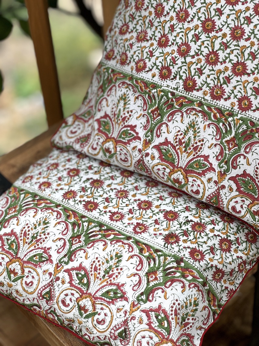 Mughal Block printed cushion covers - set of 2