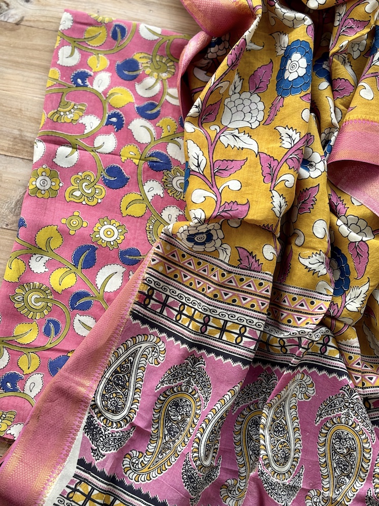Kalamkari modal kurta bottom set 5