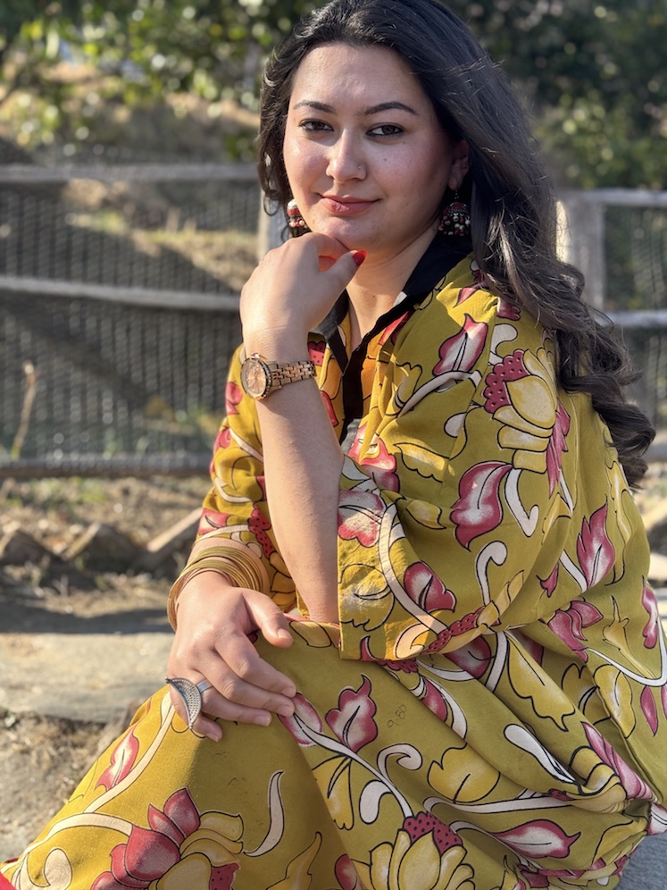 Kalamkari kaftan kurta 1