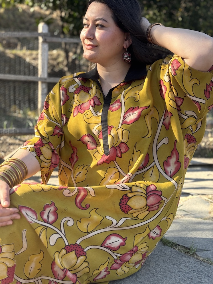 Kalamkari kaftan kurta 1