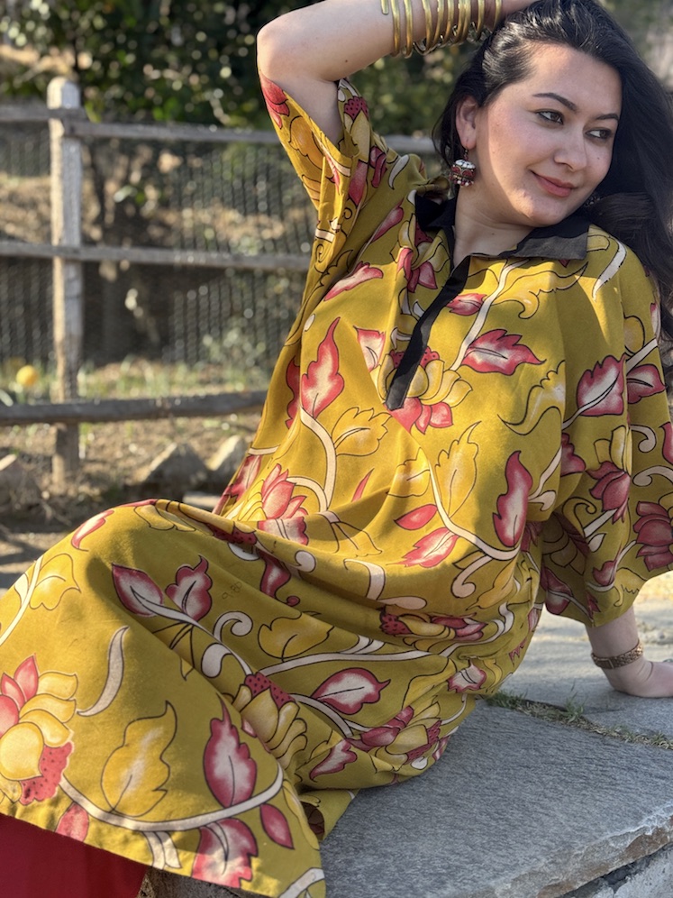 Kalamkari kaftan kurta 1