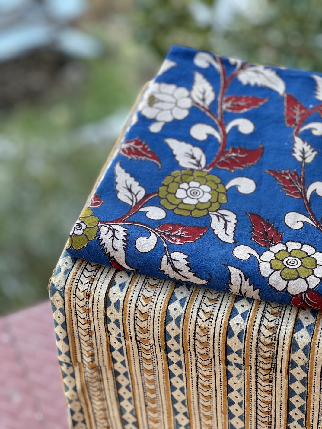 Kalamkari block printed kurta bottom set 3