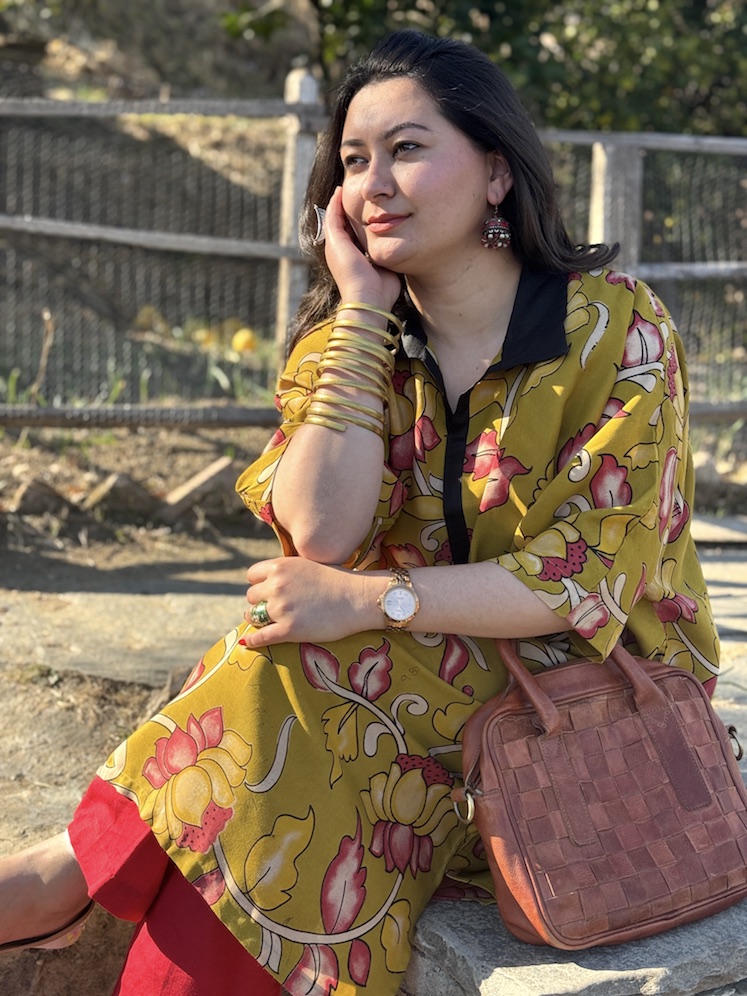 Kalamkari kaftan kurta 1