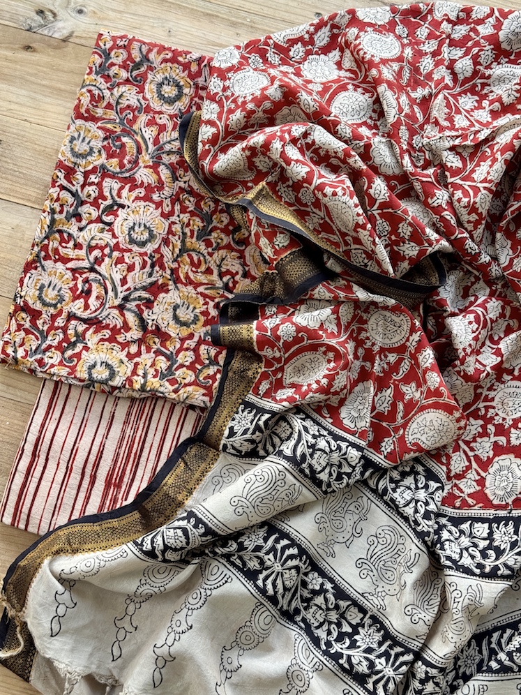 Kalamkari cotton suit 3