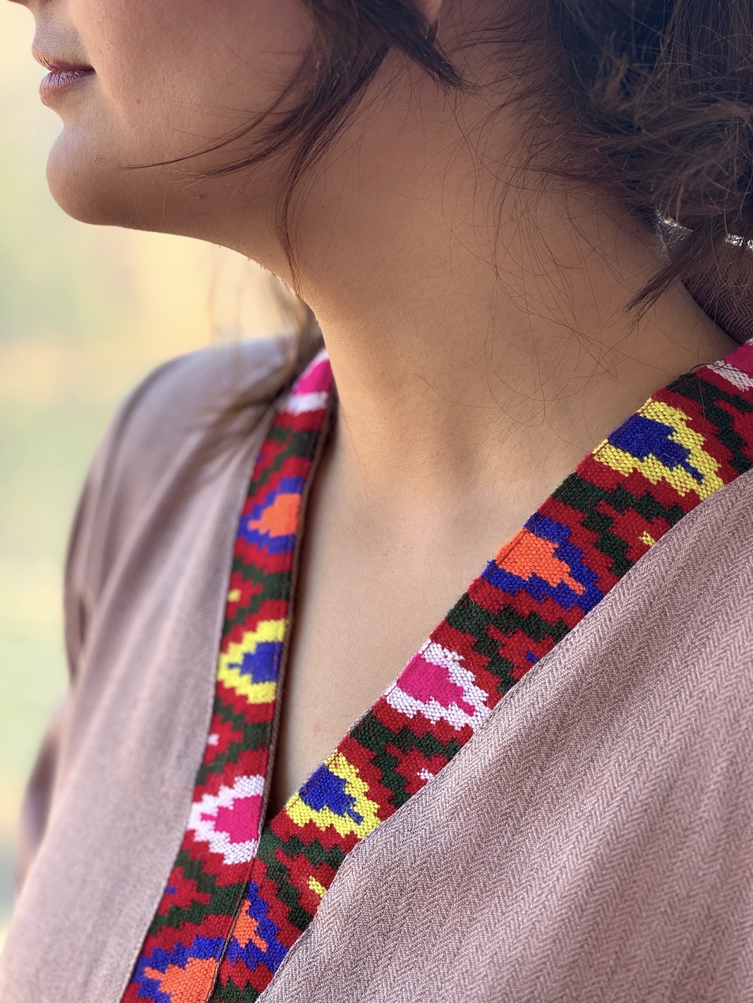 Pink Himachali kurta