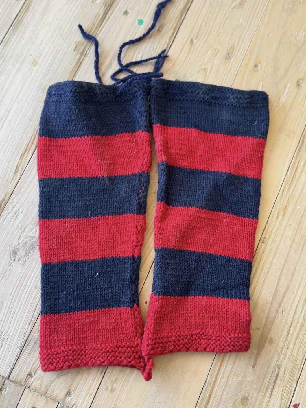 Sheep wool leg warmers with fleece lining 7