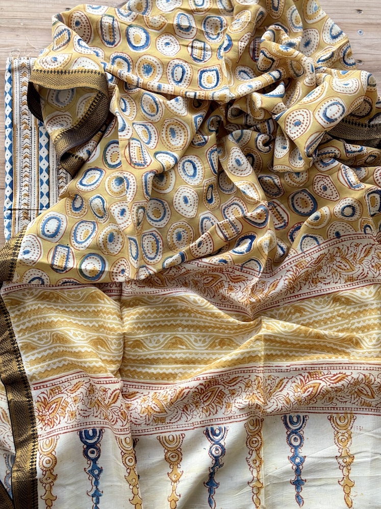 Kalamkari kurta bottom set 7