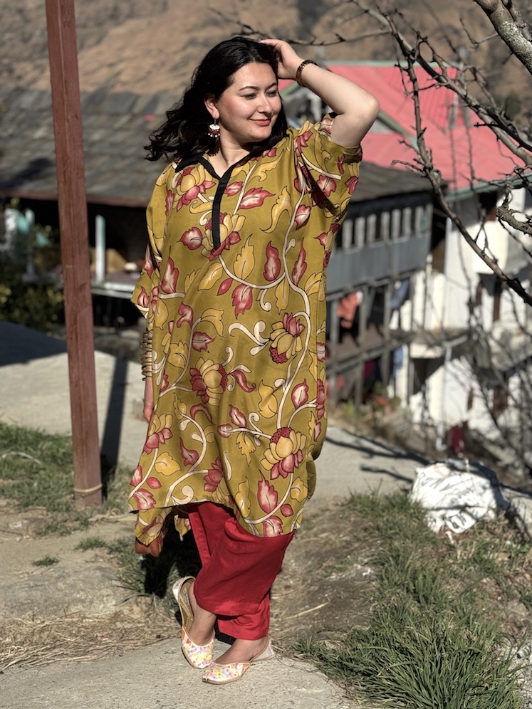 Kalamkari kaftan kurta 1