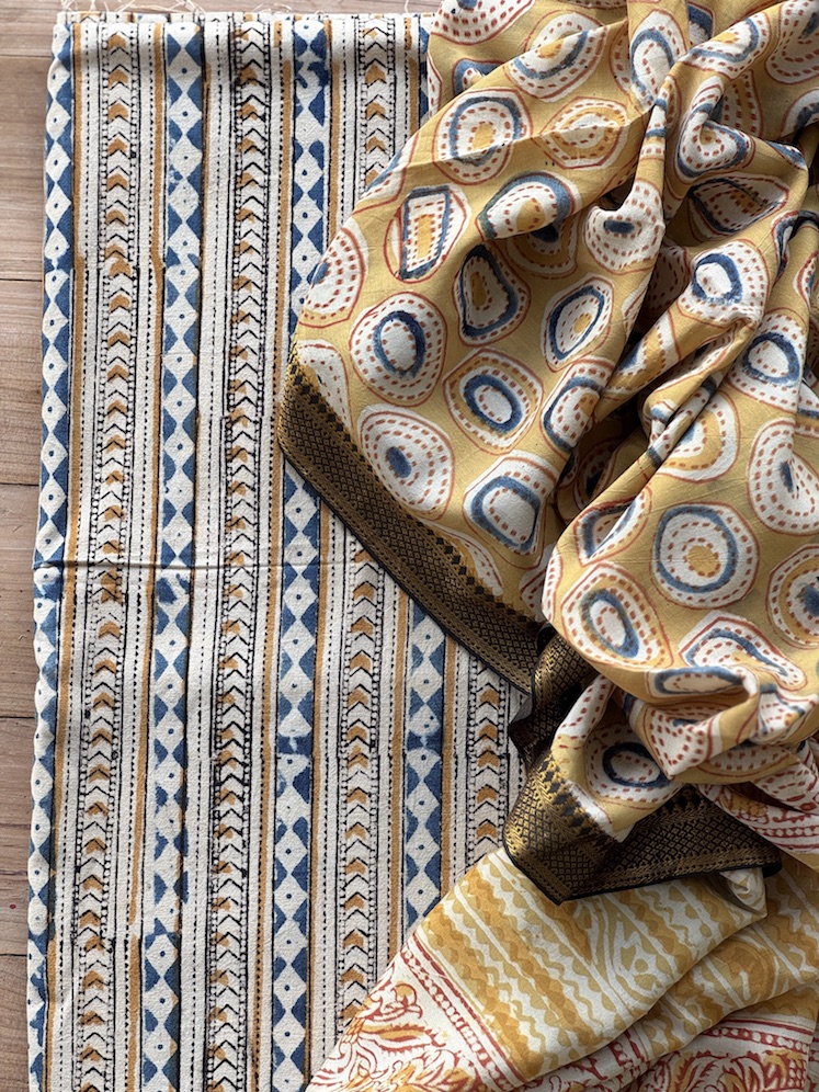 Kalamkari kurta bottom set 7