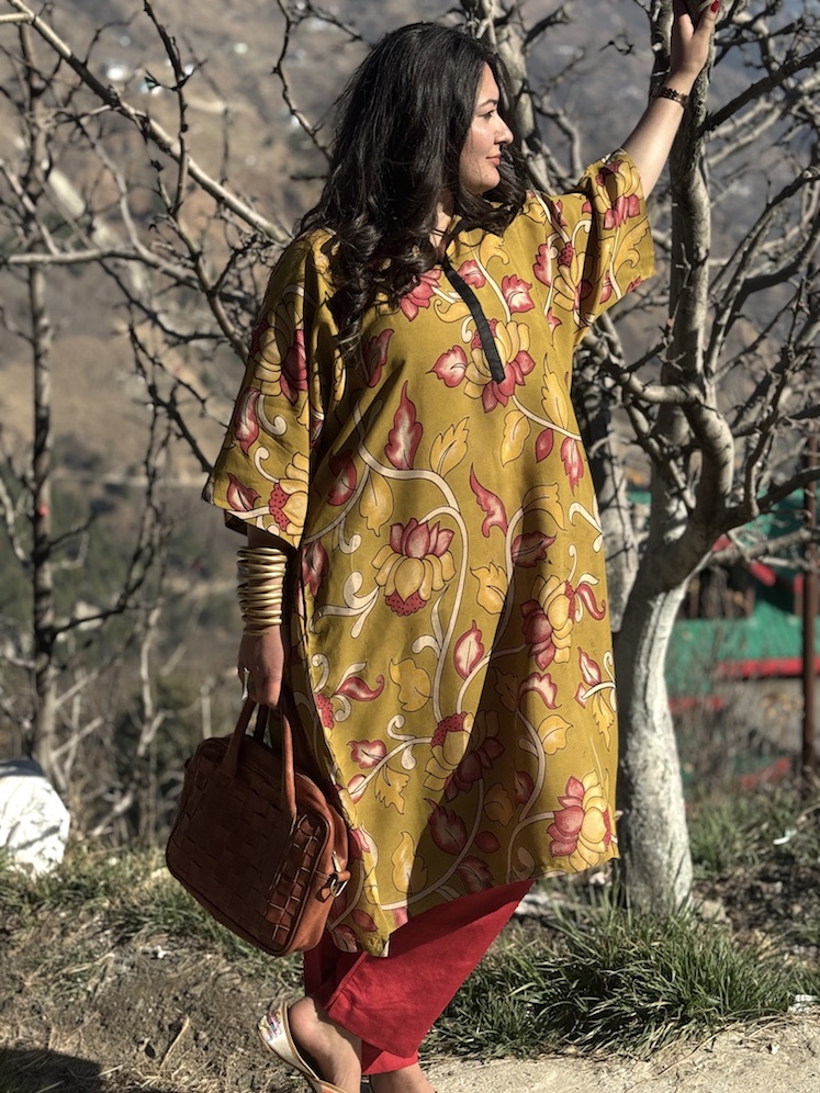 Kalamkari kaftan kurta 1
