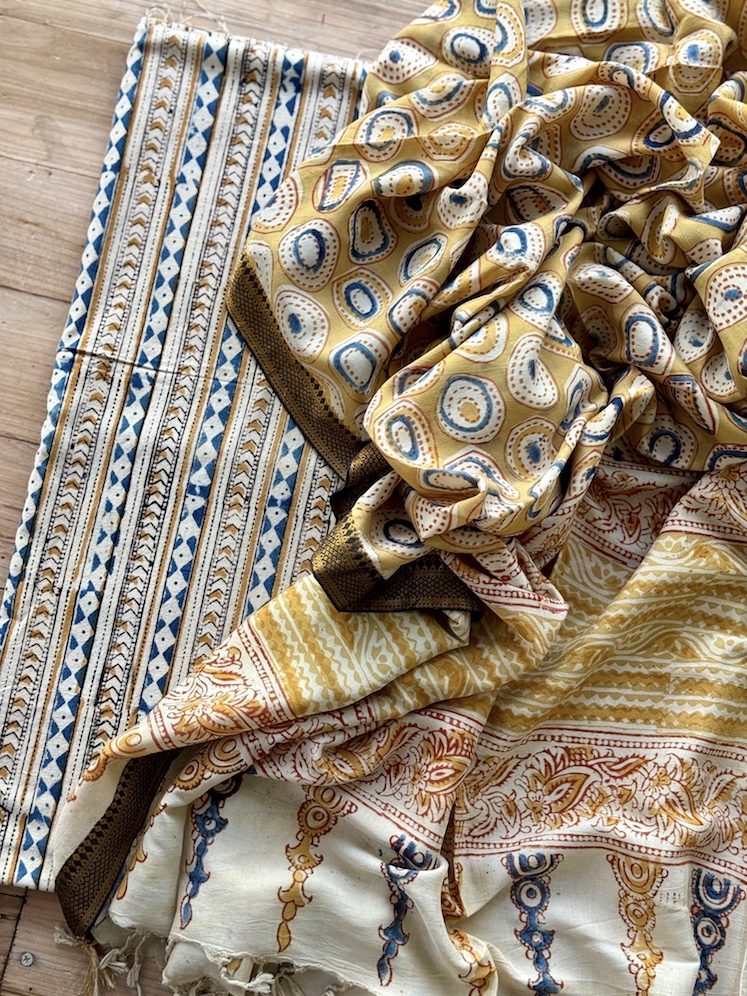 Kalamkari kurta bottom set 7