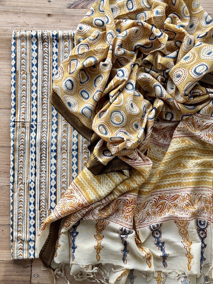 Kalamkari kurta bottom set 7