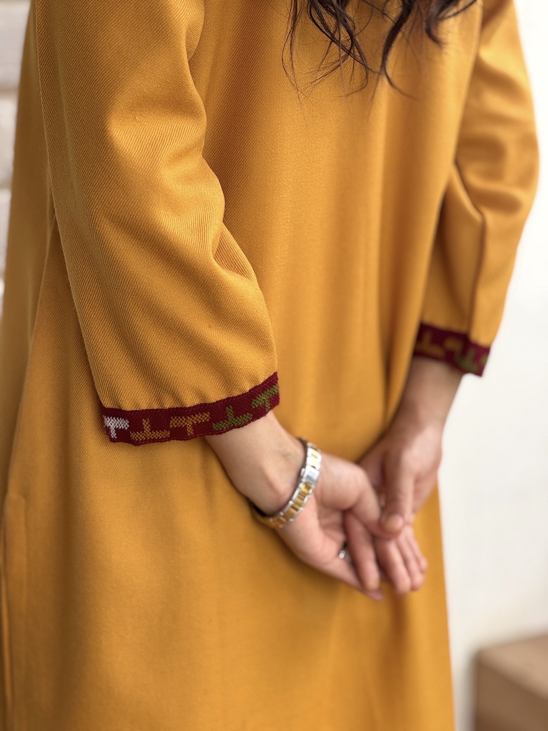 Yellow Himachali kurta