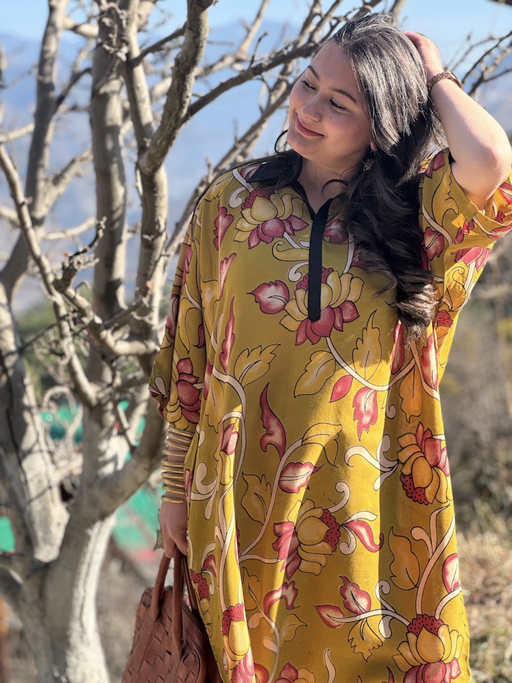 Kalamkari kaftan kurta 1