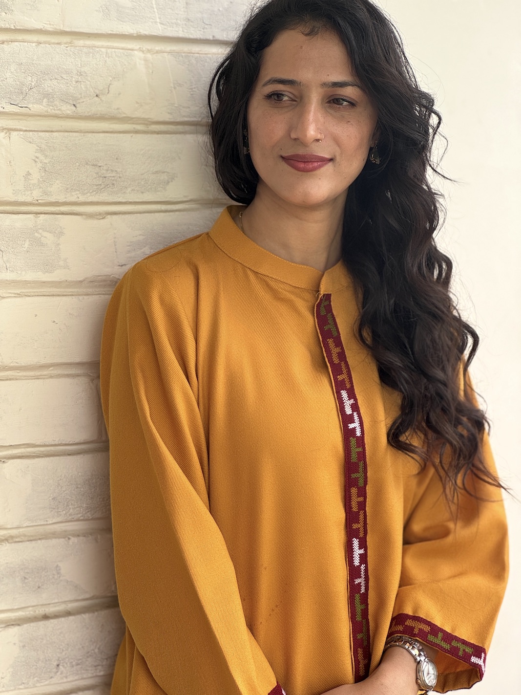 Yellow Himachali kurta