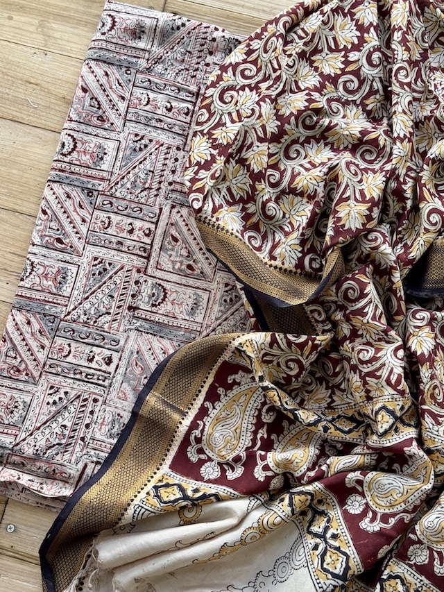 Kalamkari kurta bottom set 8