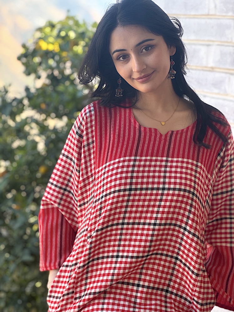 Check me RED Himachali pheran