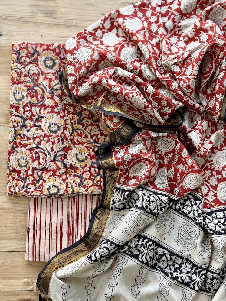 Kalamkari cotton suit 3