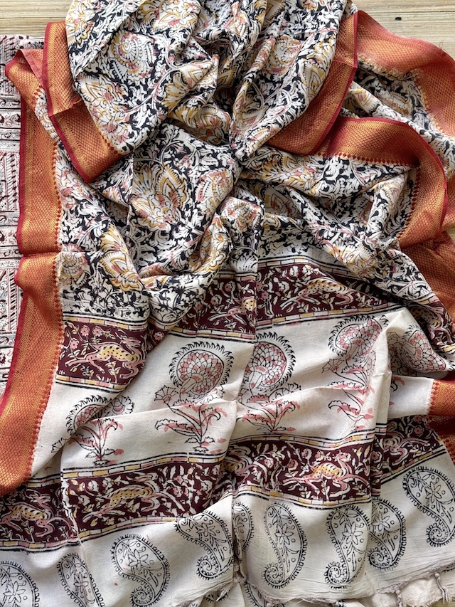 Kalamkari kurta bottom set 9