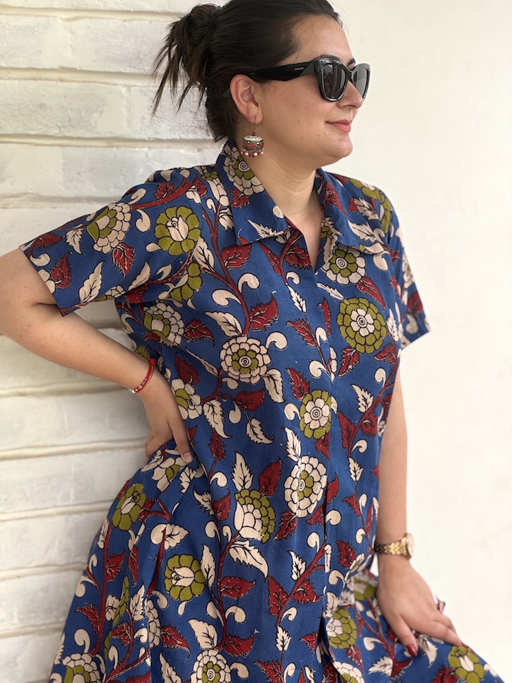 BLUE KALAMKARI