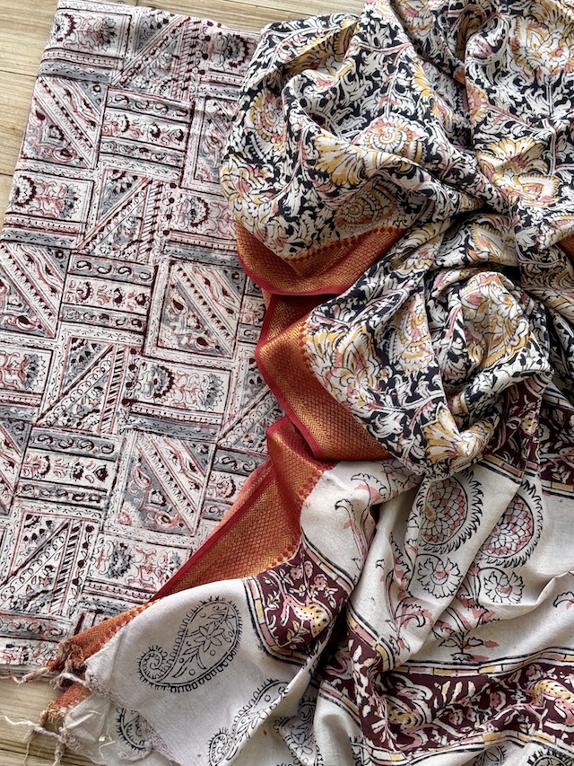 Kalamkari kurta bottom set 9