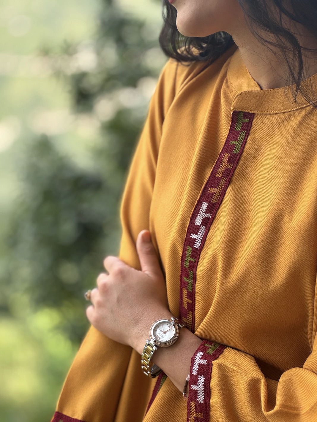Yellow Himachali kurta