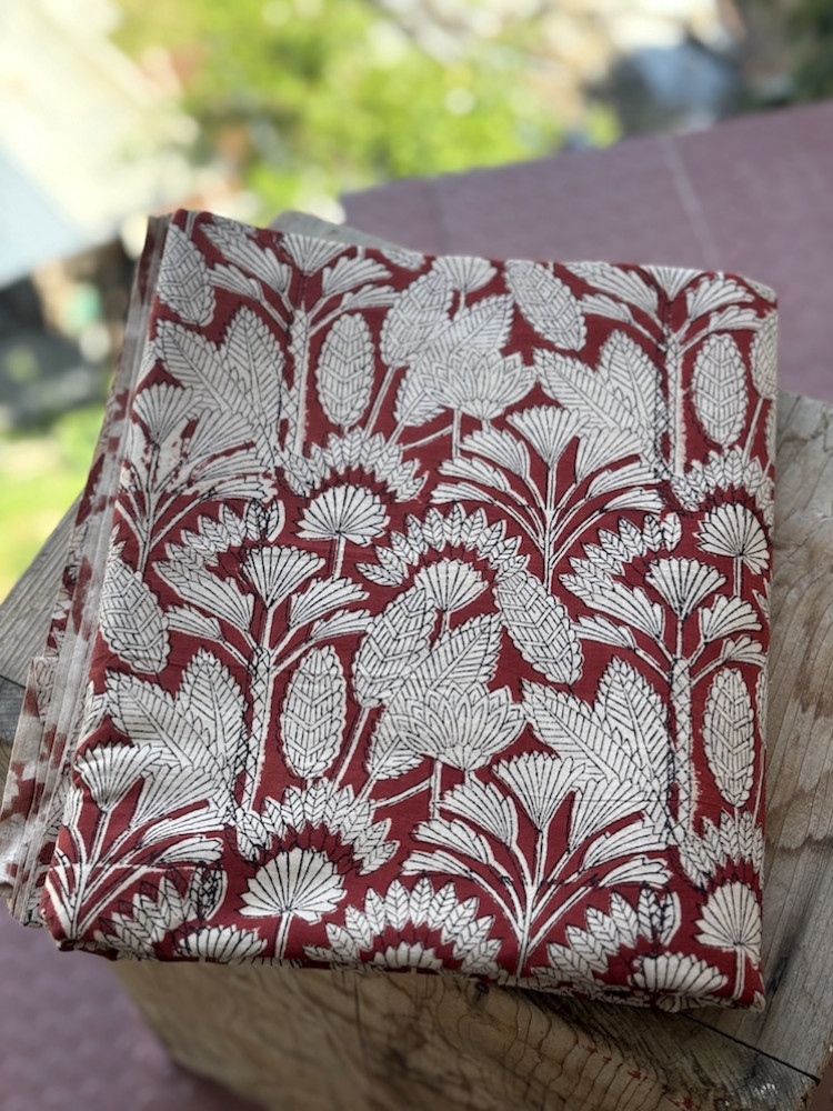 Image of Dabu handblocked cotton fabric