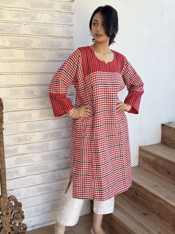 Check me RED Himachali pheran