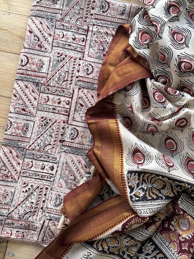 Kalamkari kurta bottom set 10