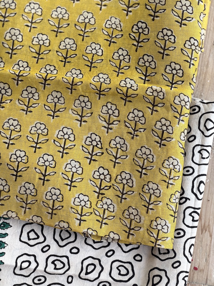 Handblocked chanderi suit 8